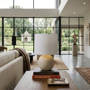 Contract furniture - Round Glazed Ceramic Table Lamp - www.oroatrade.com