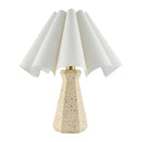 Hospitality furniture - Scalloped White Cotton Table Lamp - www.oroatrade.com