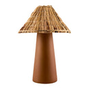 Contract furniture - Seagrass Shade Ceramic Table Lamp - www.oroatrade.com