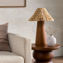Contract furniture - Seagrass Shade Ceramic Table Lamp - www.oroatrade.com