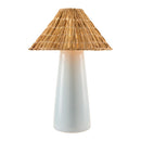 Contract furniture - Seagrass Shade Ceramic Table Lamp - www.oroatrade.com