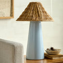 Contract furniture - Seagrass Shade Ceramic Table Lamp - www.oroatrade.com
