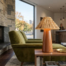 Contract furniture - Seagrass Shade Ceramic Table Lamp - www.oroatrade.com