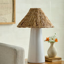 Contract furniture - Seagrass Shade Ceramic Table Lamp - www.oroatrade.com
