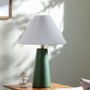 Contract furniture - Pleated Shade Ceramic Table Lamp - www.oroatrade.com