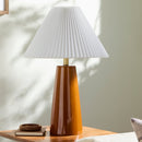 Contract furniture - Pleated Shade Ceramic Table Lamp - www.oroatrade.com