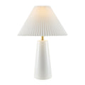 Contract furniture - Pleated Shade Ceramic Table Lamp - www.oroatrade.com