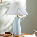 Contract furniture - Pleated Shade Ceramic Table Lamp - www.oroatrade.com