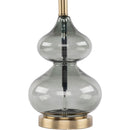 Hospitality furniture - Gray Glass Accent Table Lamp - www.oroatrade.com