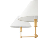 Hospitality furniture - White Linen 6-Light Chandelier - www.oroatrade.com