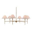 Hospitality furniture - White Linen 6-Light Chandelier - www.oroatrade.com