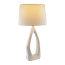 Hospitality furniture - White Carved Base Table Lamp - www.oroatrade.com