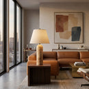 Modern European furniture - Yellow Travertine Accent Floor Lamp - www.oroatrade.com