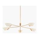 Hospitality furniture - White Glass Chandelier - www.oroatrade.com