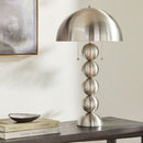 Contract furniture - Plated Metal Accent Table Lamp - www.oroatrade.com
