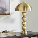 Contract furniture - Plated Metal Accent Table Lamp - www.oroatrade.com