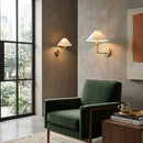 Modern European furniture - Empire White Linen Wall Lamp - www.oroatrade.com