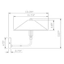 Modern European furniture - Empire White Linen Wall Lamp - www.oroatrade.com