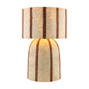 Hospitality furniture - Beige Striped Accent Table Lamp - www.oroatrade.com