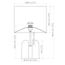 Hospitality furniture - Gray Drum Linen Table Lamp - www.oroatrade.com