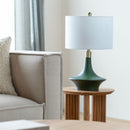 Painted Green Accent Table Lamp | Kuda Home Veneto