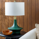 Painted Green Accent Table Lamp | Kuda Home Veneto