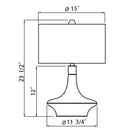 Painted Green Accent Table Lamp | Kuda Home Veneto