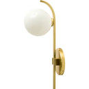 Modern European furniture - White Glass Sphere Wall Lamp - www.oroatrade.com