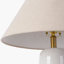 Contract furniture - White Ceramic Accent Table Lamp - www.oroatrade.com