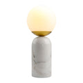 Modern European furniture - Marble White Glass Table Lamp - www.oroatrade.com