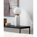 Modern European furniture - Marble White Glass Table Lamp - www.oroatrade.com