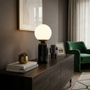 Modern European furniture - Marble White Glass Table Lamp - www.oroatrade.com