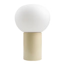 Hospitality furniture - Round White Glass Table Lamp - www.oroatrade.com