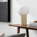 Hospitality furniture - Round White Glass Table Lamp - www.oroatrade.com