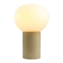 Hospitality furniture - Round White Glass Table Lamp - www.oroatrade.com