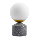 Hospitality furniture - Speckled Gray Cement Table Lamp - www.oroatrade.com