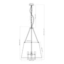 Hospitality furniture - White Linen Chandelier - www.oroatrade.com