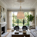 Hospitality furniture - White Linen Chandelier - www.oroatrade.com