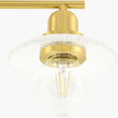 Contract furniture - Gold Fixture Glass Wall Lamp - www.oroatrade.com