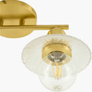 Contract furniture - Gold Fixture Glass Wall Lamp - www.oroatrade.com