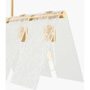 Modern European furniture - 5-Light Glass Pyramid Linear Chandelier - www.oroatrade.com