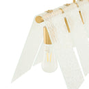 Modern European furniture - 6-Light Clear Glass Linear Chandelier - www.oroatrade.com