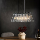 Modern European furniture - 6-Light Clear Glass Linear Chandelier - www.oroatrade.com