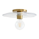 Modern European furniture - Wavy Clear Glass Wall Lamp - www.oroatrade.com