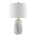Hospitality furniture - Glazed Cream Ceramic Table Lamp - www.oroatrade.com