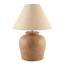 Modern European furniture - Linen Shade Cement Table Lamp - www.oroatrade.com