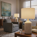 Hospitality furniture - Painted White Ceramic Table Lamp - www.oroatrade.com