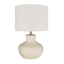 Hospitality furniture - Glazed Cream Ceramic Table Lamp - www.oroatrade.com