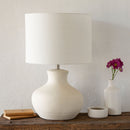 Hospitality furniture - Glazed Cream Ceramic Table Lamp - www.oroatrade.com