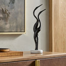 Contract furniture - Blackened Silver Abstract Sculpture - www.oroatrade.com